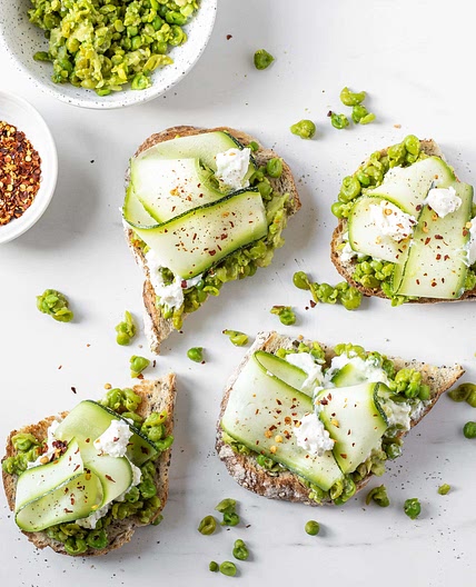 Smashed Pea and Avocado Toast