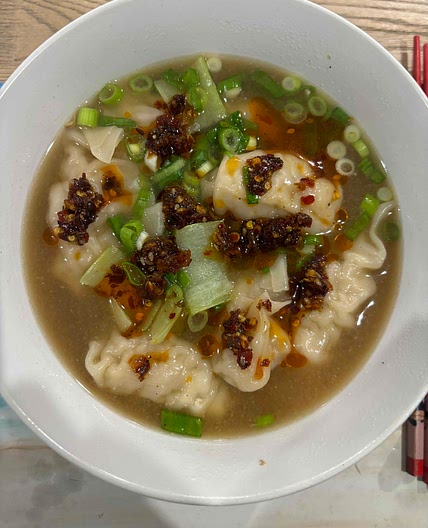 Easy Deconstructed Wonton Soup