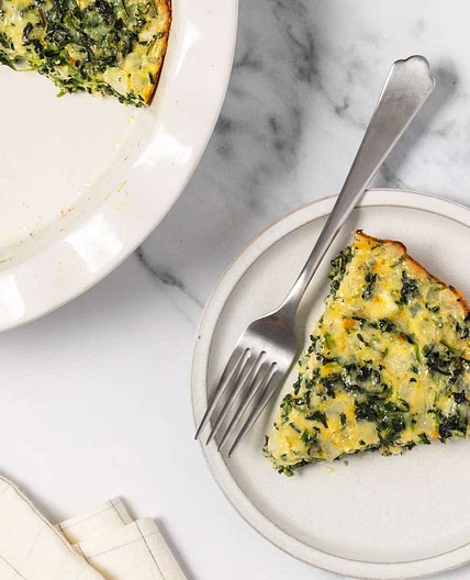 Crustless Spinach Quiche