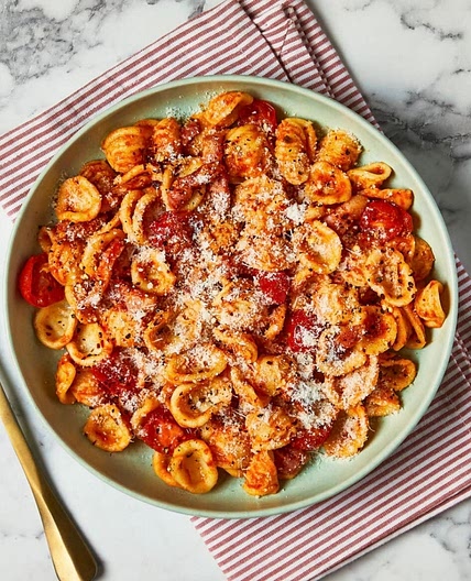 Tomato & Bacon Amatriciana Sauce With Fresh Orecchiette