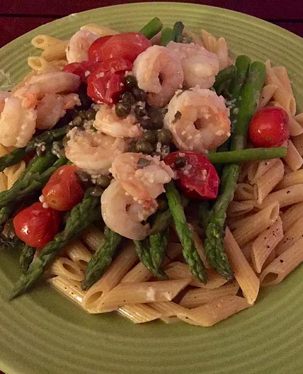 Easy Garlic-Shrimp Pasta