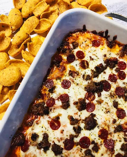 Smoked Pepperoni Pizza Dip