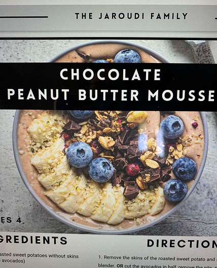 Chocolate peanut butter mousse