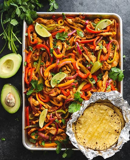 Sheet Pan Chicken Fajitas