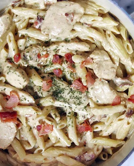 Four-Cheese Chicken Carbonara