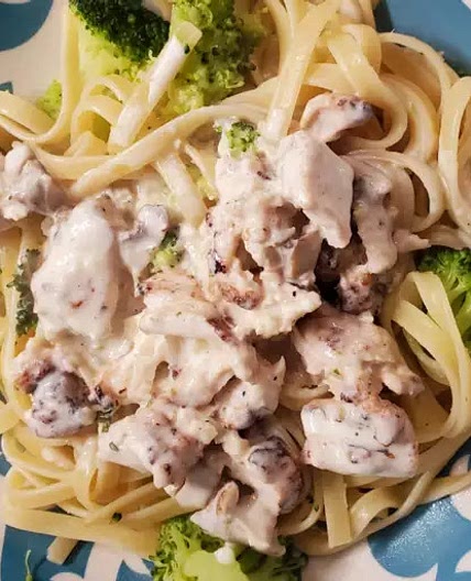 Homemade Chicken Fettuccine