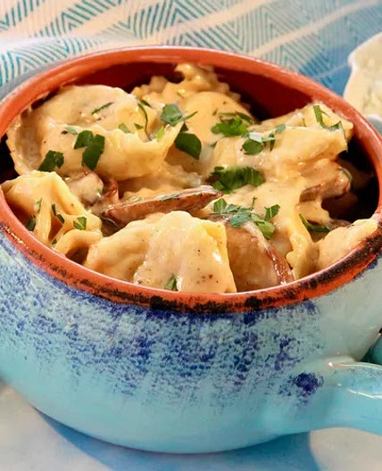 Mushroom Tortellini Alfredo