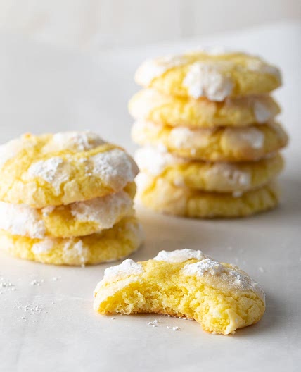 Fluffy Lemon Crinkle Cookies Recipe