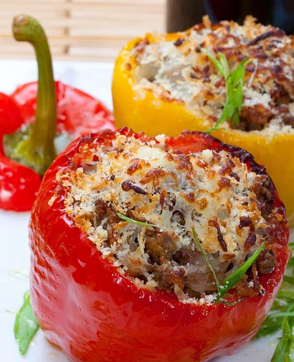 Receta: Pimientos rellenos de ternera