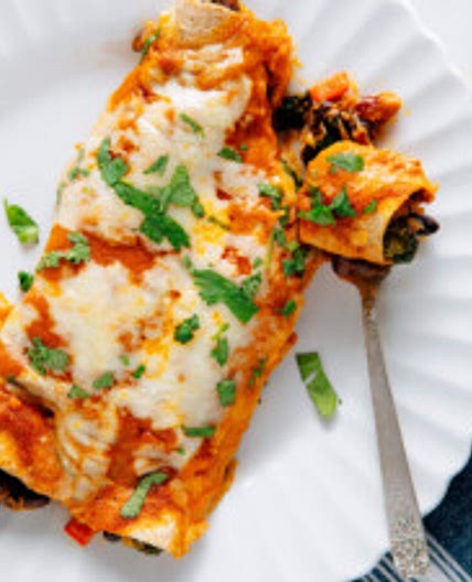 Veggie Black Bean Enchiladas