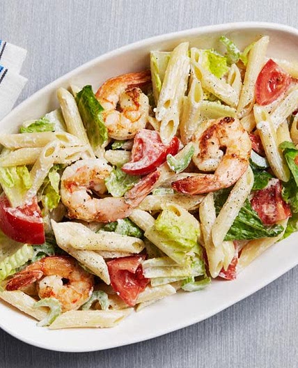 Shrimp Caesar Pasta Salad