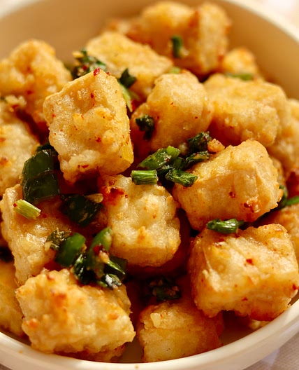 Salt and Pepper Tofu Bites (made in an airfryer)