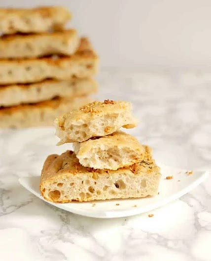 Sourdough Focaccia with Crispy Garlic & Rosemary