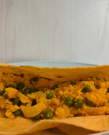 Cheesy scrambled eggs