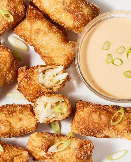 Crab Cake Egg Rolls
