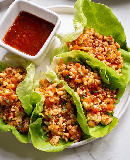 Keto Asian Chicken Lettuce Wraps