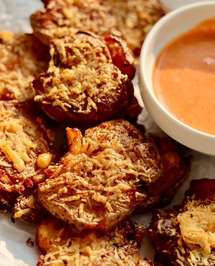 Air Fryer Smashed Potatoes Crisps