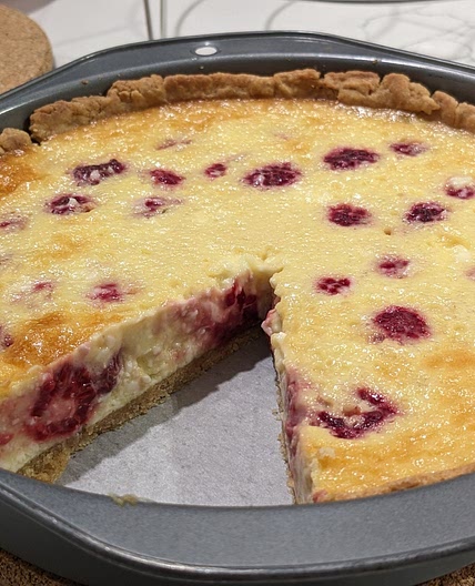 Mom's Raspberry Cheesecake