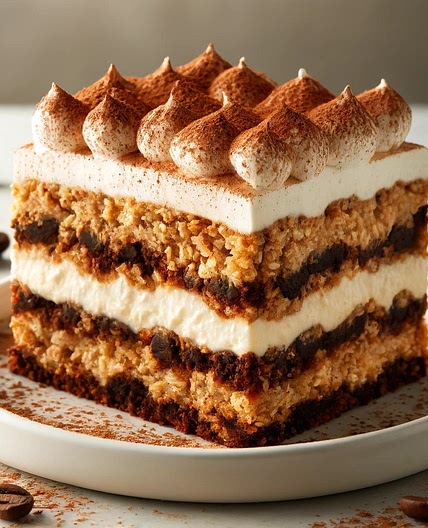 Gâteau flocons avoine au café