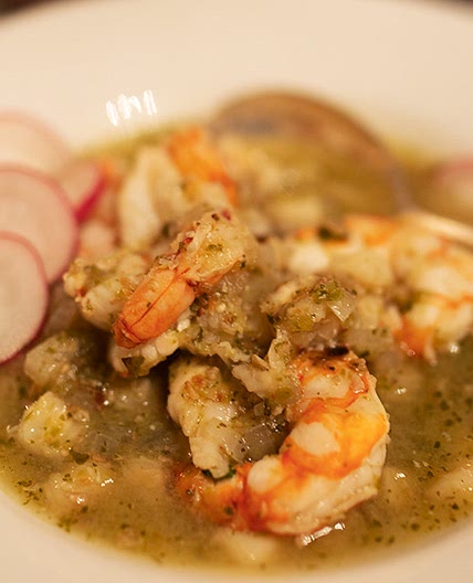 Green Chile Pozole with Shrimp