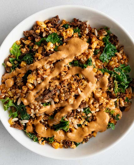 High-Protein Tempeh Mushroom Orzo Bowl