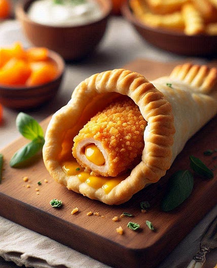 Dedos de Pollo con masa Empanada