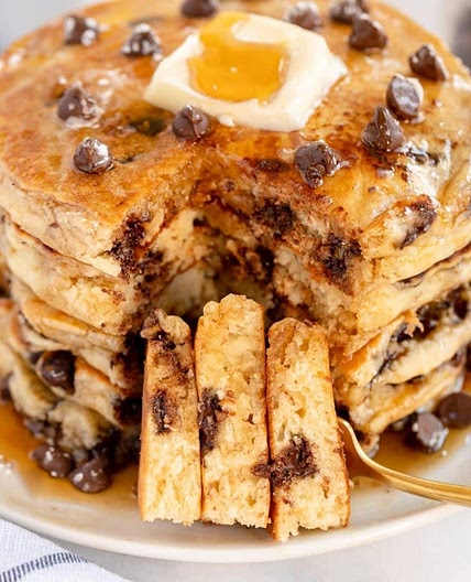 Marry Me Mocha Chocolate Chip Pancakes