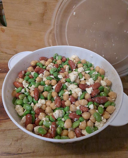 Three Bean Feta Salad