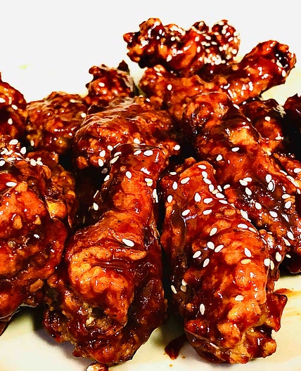 Korean fried chicken wings