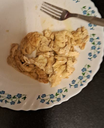 Scrambled egg with coconut milk  🍽