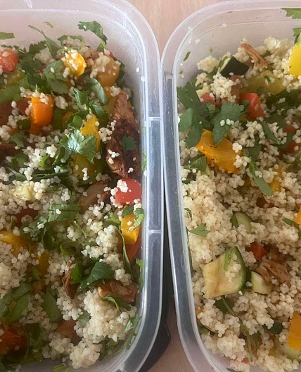 summer "chicken" couscous