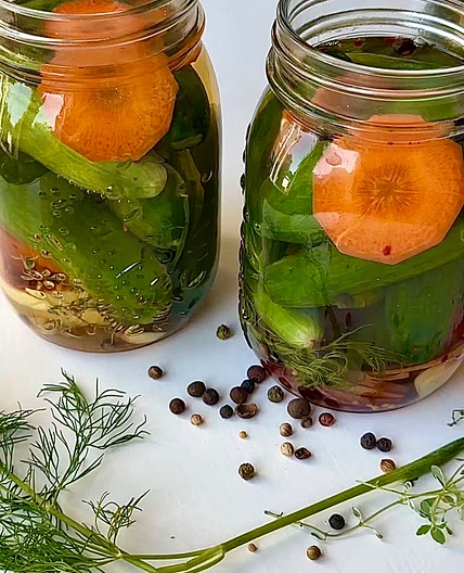 Pickled Carrot and Cucumber 