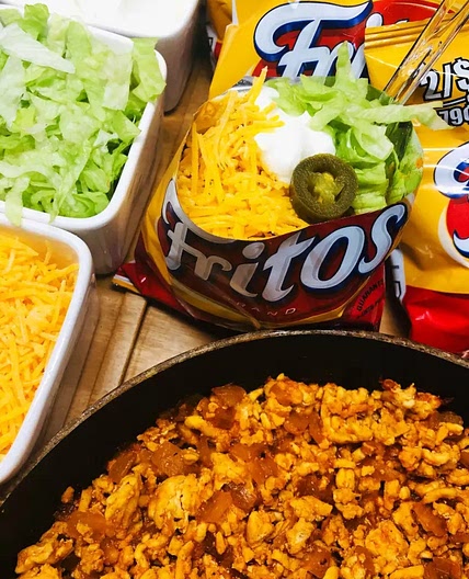 Blackstone Buffalo Chicken Walking Tacos