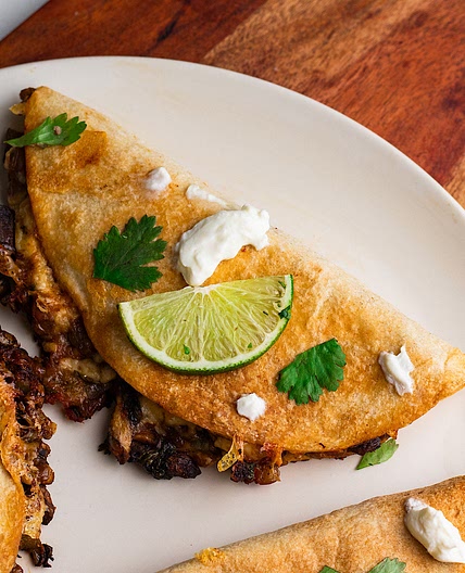 Crispy Baked Chipotle Mushroom Lentil Tacos