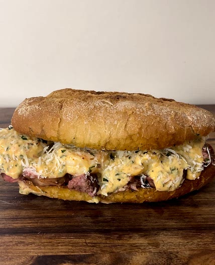 Surf and turf sandwich