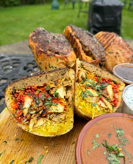 Chicken Biryani Arayes