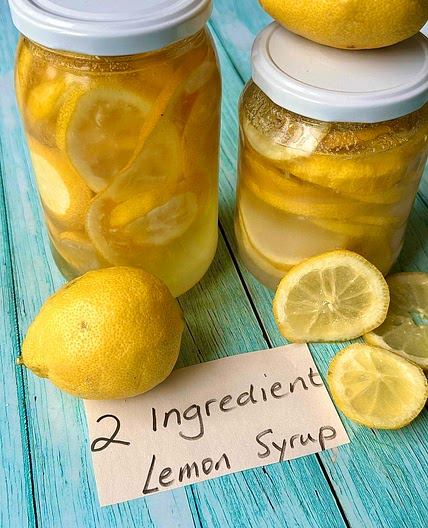 2 Ingredient Lemon Syrup 