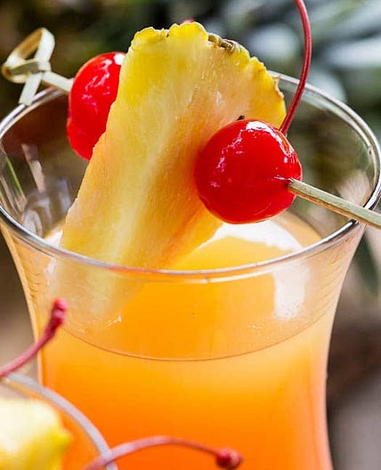Pineapple Upside Down Cocktail