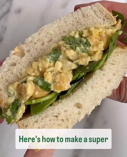 Vegan chickpea salad sandwich