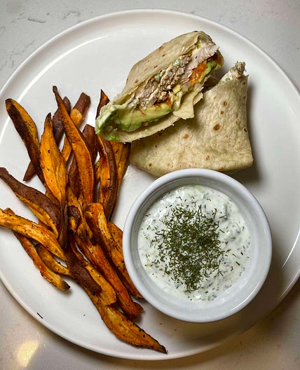 Mediterranean Chicken Wrap