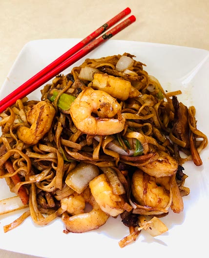 Lo mein shrimp