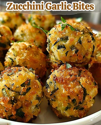 Zucchini Garlic Bites