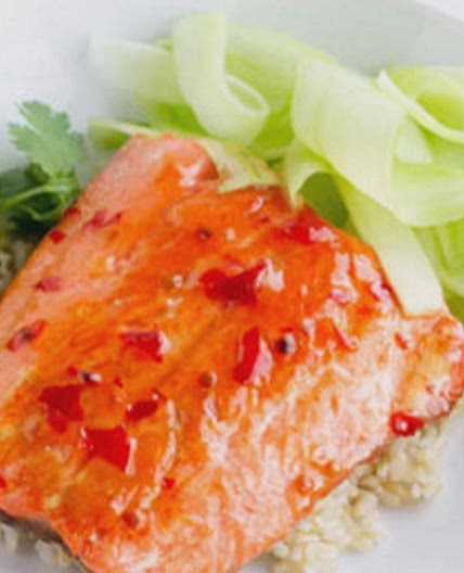 Broiled Salmon with Thai Sweet Chili Glaze Recipe