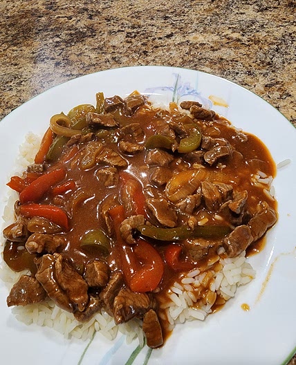 Pepper Steak in Brown Sauce