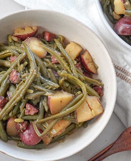 Smothered Green Beans and Potatoes