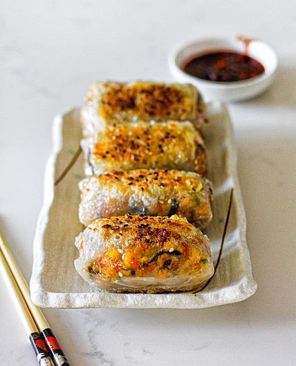 Rice Paper Dumplings with Veggie Tofu Fillings | Vegan GF