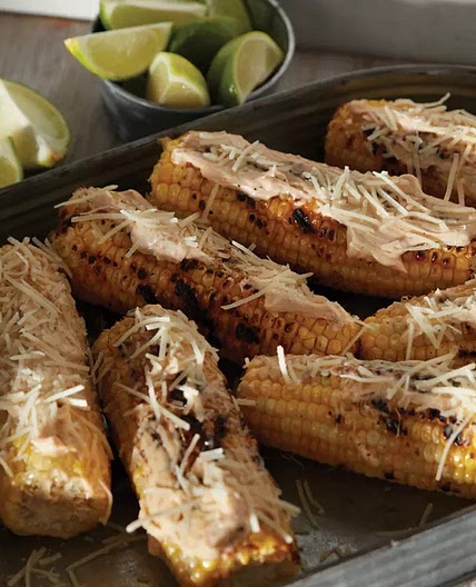 Grilled Cumin and Garlic Street Corn