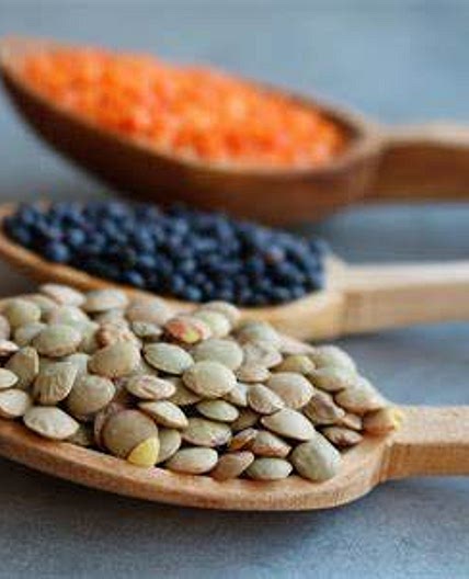 Spiced black lentils