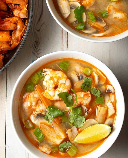 Tom Yum Soup (Hot and Sour Soup Recipe)