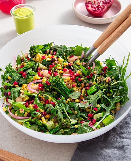 Grilled Broccolini and Pomegranate Salad